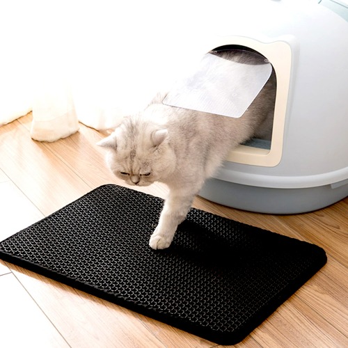 ♠[애구애구] 고양이 모래매트 벌집 화장실매트 S/M/L/XL